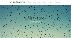 Desktop Screenshot of clairemartin.com